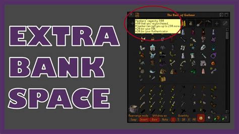 osrs more bank space|Increase bank space to 1000 for members : r/2007scape .